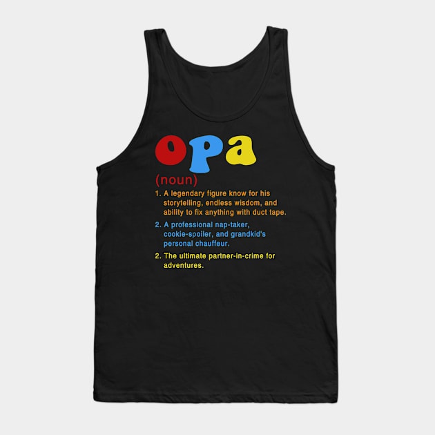 World's Best Opa Vintage Crest Grandpa T-Shirt Tank Top by peskybeater